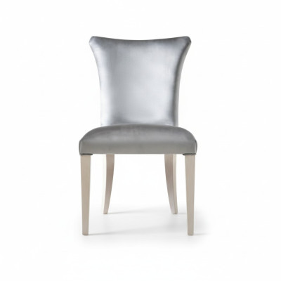 Esszimmerstuhl Stuhl Sitzer Sessel Esszimmer Stühle Holz Silber Modern Luxus Neu