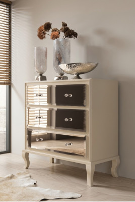 Kommode Sideboard Schrank Designer Luxus Schränke Kommoden Modern Beige Design