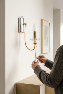 Lüsterartige Lampe Kristallkandelaber Wandleuchte Lüster Wand Lampen