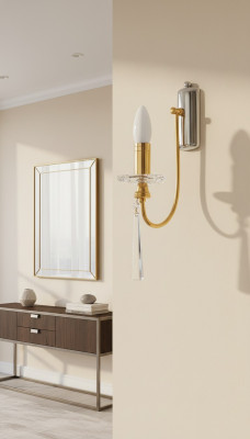Lüsterartige Lampe Kristallkandelaber Wandleuchte Lüster Wand Lampen