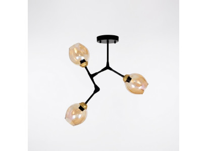 Lampen Lüster Kronleuchter Deckenlampe Deckenleuchter Gold Modern Glas