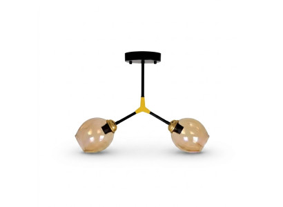 Lampen Kronleuchter Deckenleuchter Lüster Deckenlampe Glas Gold Modern