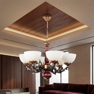 Deckenleuchter Lüster Kronleuchter Deckenlampe Lampen Braun Klassischе