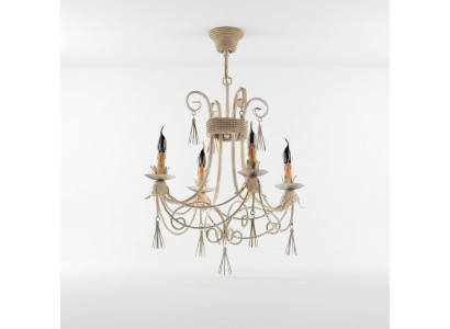 Luxus Deckenleuchter Lüster Kronleuchter Deckenlampe Lampen Beige Art