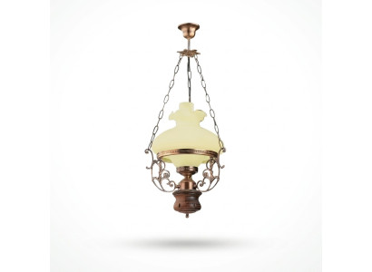 Deckenlampe Lampe Deckenleuchter Lüster Kronleuchter Glas Beige Barock