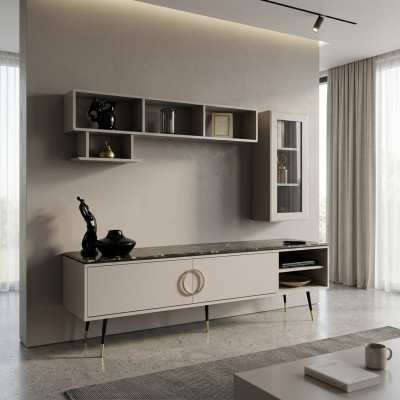 Italien Stil tv Schrank Sideboard lowboard Schrank Luxus Möbel Kommode 205cm