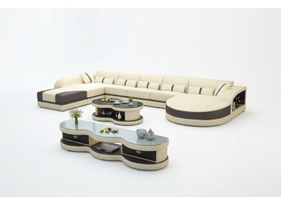 Wohnlandschaft Design Polster Couch U Form Sofas Textil Luxus Klasse Neu Couchen