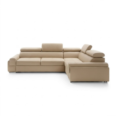 Design Ecksofa Couch Leder Textil Polster Multifunktion Sofas Wohnlandschaft Neu
