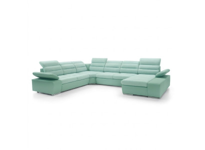 Wohnlandschaft Ecksofa U-form Eckcouch mit Schlaffunktion Sofa Couch Neu Ecksofa