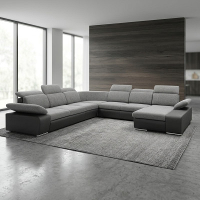 Ecksofa U-form Eckcouch mit Schlaffunktion Ecksofa Wohnlandschaft Sofa Couch Neu