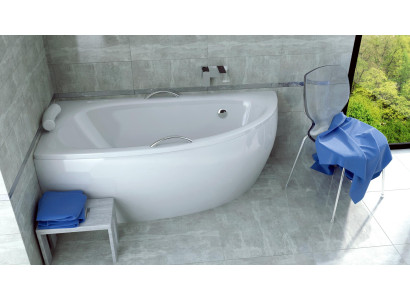 Badewanne Eckwanne Eck 150*70 cm Acrylwanne Wanne Bad Deko Eckbadewanne