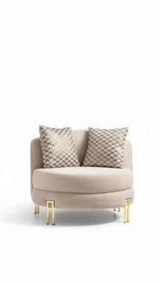 Sessel Polster Sitzer Design Couch Sessel Relax Stoff Lounge Luxus Wohnzimmer