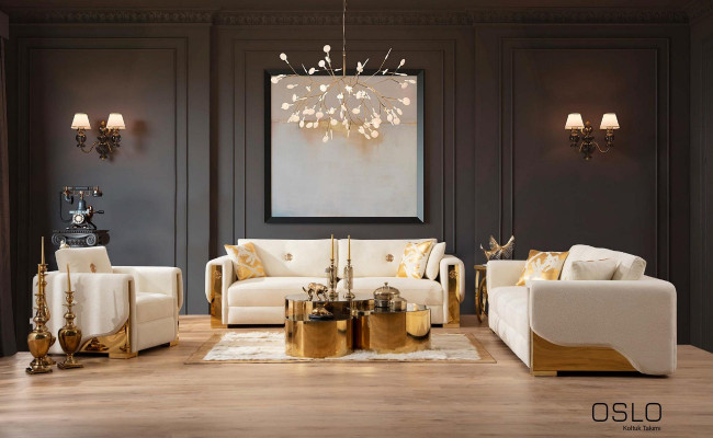 Design Einsitzer Sessel Textil Wohnzimmer Lounge Metall Luxus Design Sofa Möbel