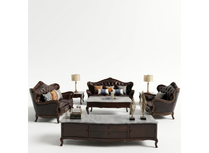 Luxus Sofagarnitur 3+1 Sitzer Garnitur Sessel Sofas Sitz Wohnzimmer