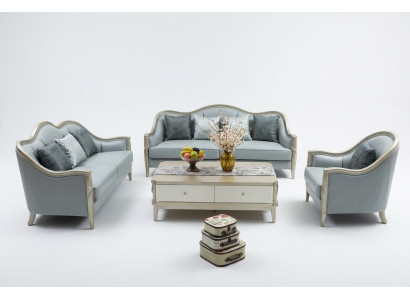 Sofagarnitur 3+2+1 Sitz Set Design Couch Sofa Polster Couchen Hotel