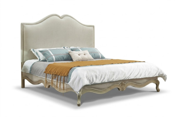 Bettrahmen Doppel Bettgestell Luxus Bett Holz Betten Beige Doppelbetten Hotel