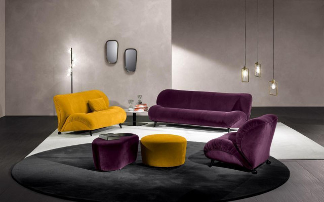Prianera Luxus Sofa 3 Sitzer Sofas Sitz Stoff Design Couch Möbel Stil Textil Neu