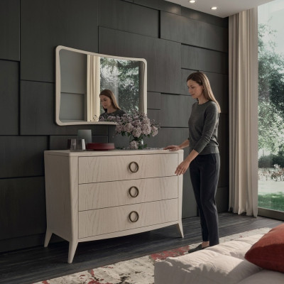 Kommode Spiegel Schlafzimmer Holz modernes Design luxuriös neu