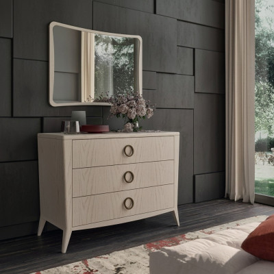 Kommode Spiegel Schlafzimmer Holz modernes Design luxuriös neu