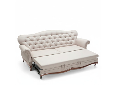 Chesterfield Schlafsofa Sofa mit Bettfunktion Dreisitzer Couch Textil