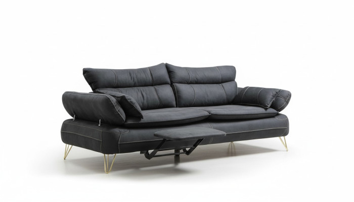Dreisitzer Couch Polster Möbel Stoff Couchen Sofa Designer Einrichtung