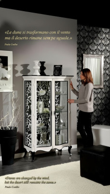 Luxus Holz Vitrine Anrichte Design Schränke Weiß Italienische Möbel Neu Schrank