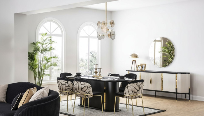 Luxus Esszimmer Essgarnitur 8tlg Set Essgruppe Stuhl Set Einrichtung