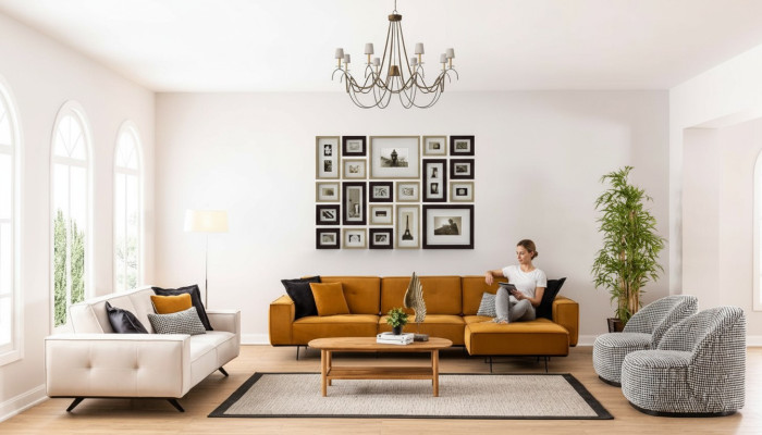 Luxus Couchen Design Couch Sofa Textil Möbel 4tlg. Sofagarnitur Stoff