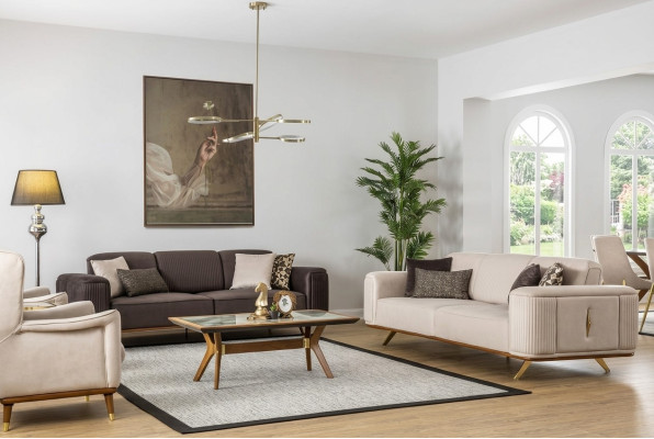 Luxus Sofagarnitur Couch Möbel Set Designer Couchen Garnituren 4tlg.