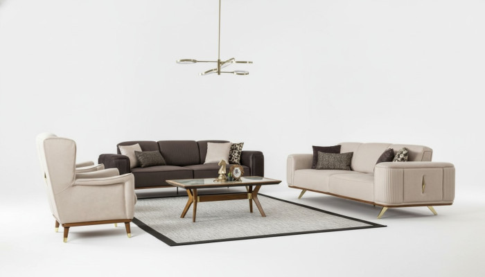 Luxus Sofagarnitur Couch Möbel Set Designer Couchen Garnituren 4tlg.