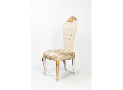 Klassischer Chesterfield Stuhl Königlicher Einsitzer Barock-Rokoko Stil Stühle