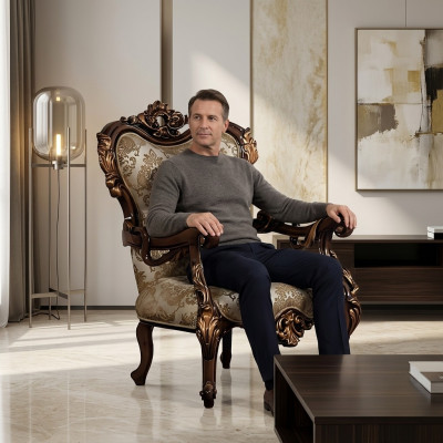 Barock Sessel Couch Sofa Möbel Einrichtung Couchen Sofas Stuhl Samt