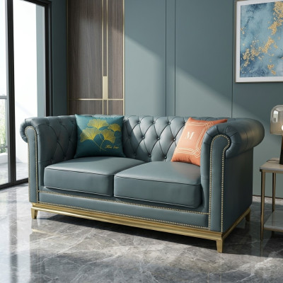 Chesterfield Zweisitzer Couch Design Möbel Einrichtung Klassische Sofas