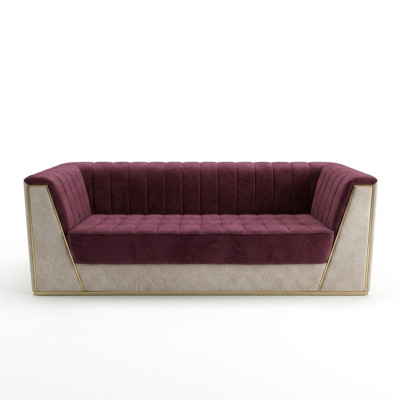 Rose Medusa Couch Dreisitzer Polster Weiche Couchen Sofas Möbel Stoff