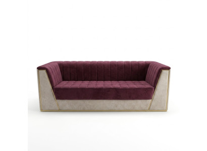 Rose Medusa Couch Dreisitzer Polster Weiche Couchen Sofas Möbel Stoff