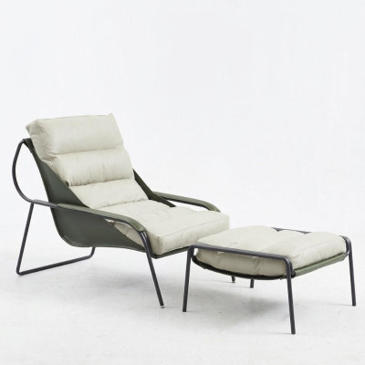 Relax Liege Sessel Möbel 2tlg. Einrichtung Set Fußhocker Stuhl Lehn