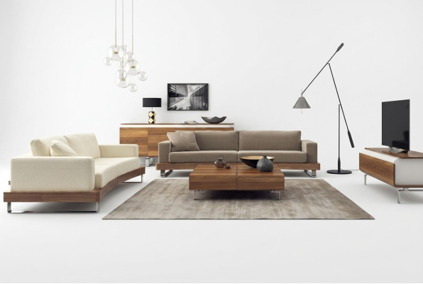 Moderner Weißer Zweisitzer Luxus Wohnzimmermöbel Couch Sitzmöbel Neu