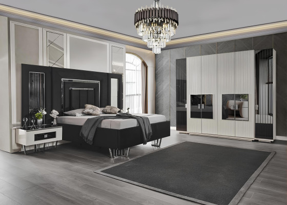 Kleiderschrank Schrank Luxus Holz Schränke Design Möbel Schlafzimmer Weiß Neu