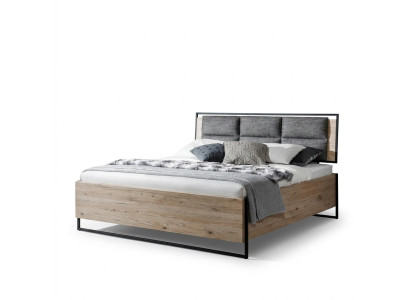 Bett Beige Loft Design Modern Doppel Betten Schlafzimmer Elegantes Möbel Neu