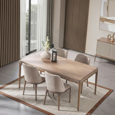 Komplett Set Esstisch 4 Stühle Esszimmer Set Ess Gruppe Holz Tisch Tische 5tlg