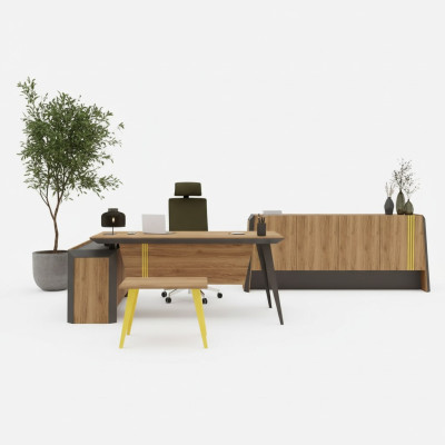 Eckschreibtisch Couchtisch Sideboard Büro Möbel Design Arbeitszimmer