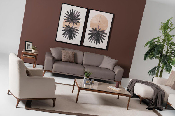 Luxus Design Sofagarnitur Set Couch Couchtisch Beistelltisch 5tlg.