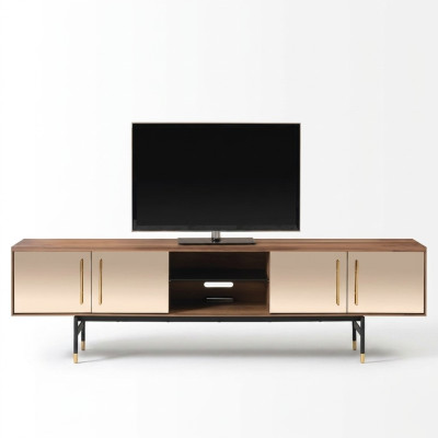 Lowboard rtv Regal Sideboard braun rtv Design Luxus Holz Möbel 260cm