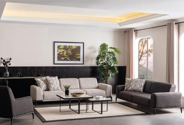 Wohnzimmer Sofa 4 Sitzer Design Stil Möbel Moderne Sofas Elegantes