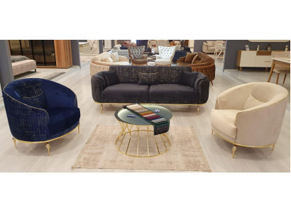 Sofagarnitur 3+1+1 Sitzer Wohnzimmer Möbel Couchen + Sessel 3tlg.