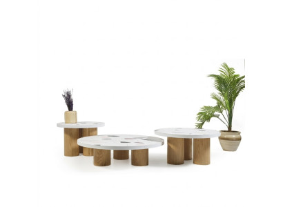 Couchtische Beistelltische Design Wohnzimmer 3 tlg. Italienischer Stil