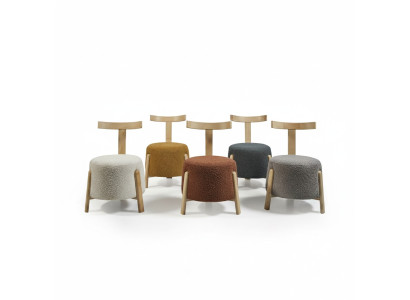 Design Stuhl Stühle Luxus Garnitur Textil Polster Gruppe 5x Set Relax Club
