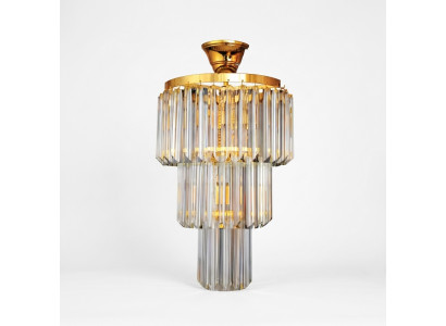 Kronleuchter Decken Design Luxus Crystal Gold Wohnzimmer Stil Modern