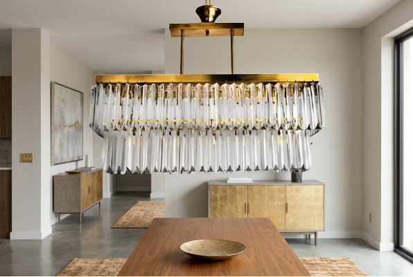 Kronleuchter Modern Decken Designer Luxus neu Wohnzimmer Brass