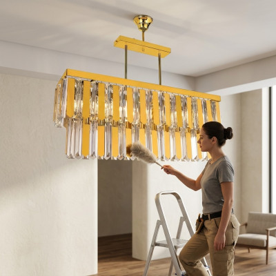 Kronleuchter Decken Leuchte Designer Lampe Leuchten Wohnzimmer Gold